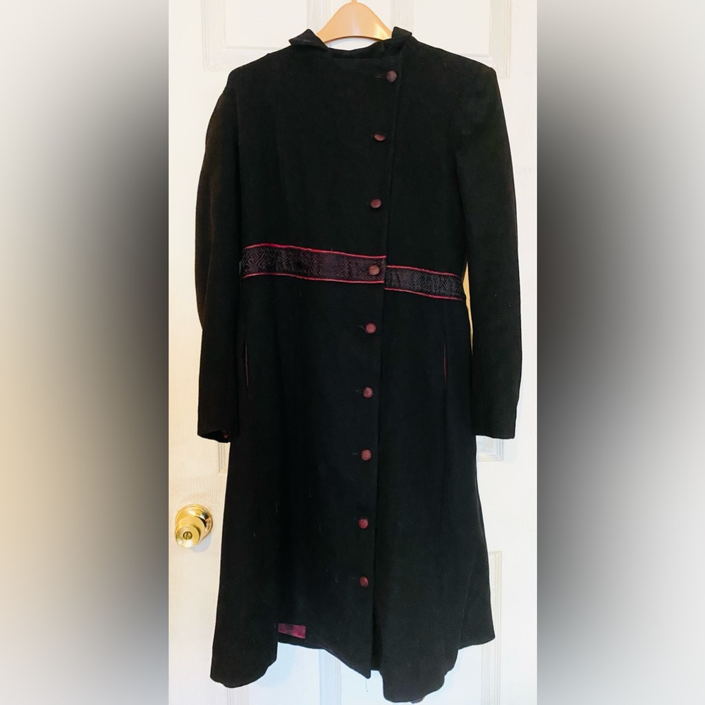 Teresa Crowninshield Angora Wool/Cashmere/Silk Lined Full Winter Coat Size 6